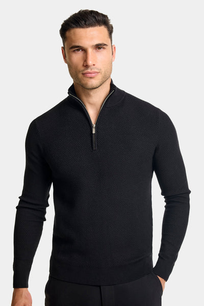 THE FABIO HALF ZIP SWEATER