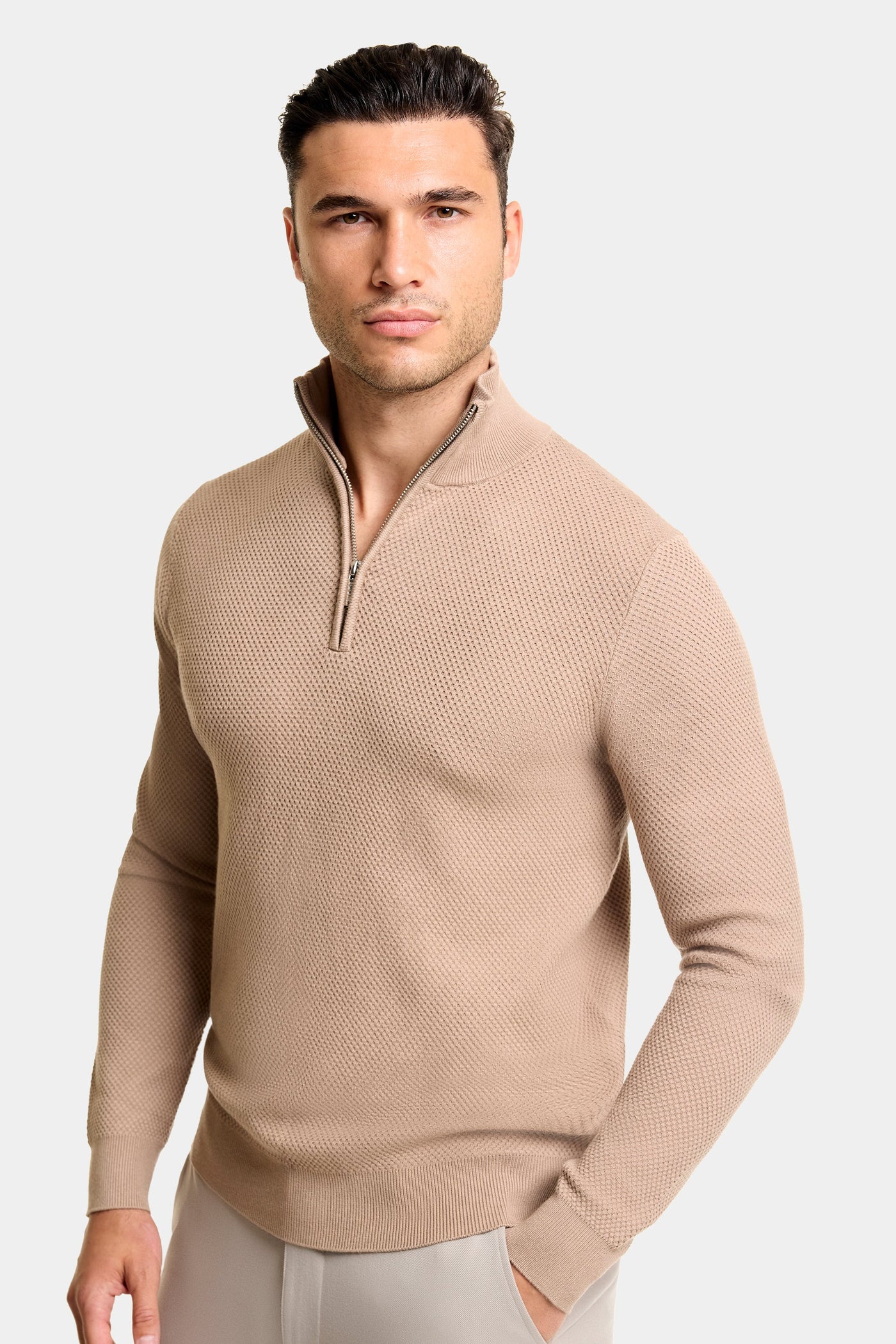 THE FABIO HALF ZIP SWEATER