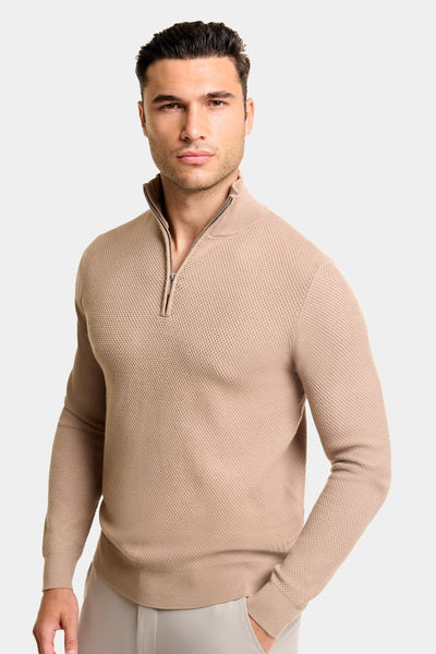 THE FABIO HALF ZIP SWEATER