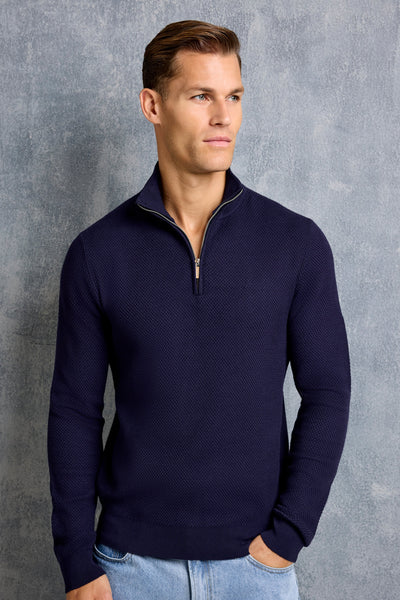 THE FABIO HALF ZIP SWEATER